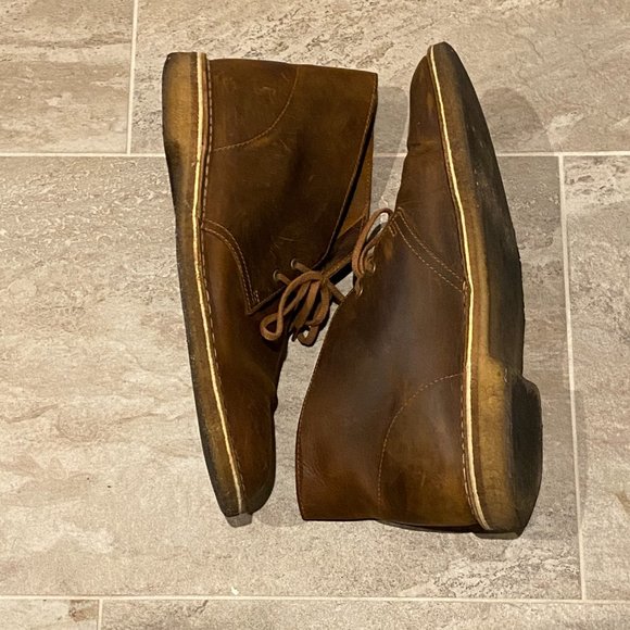 CLARKS Desert Boot Chukkas Beeswax Leather - Picture 3 of 4